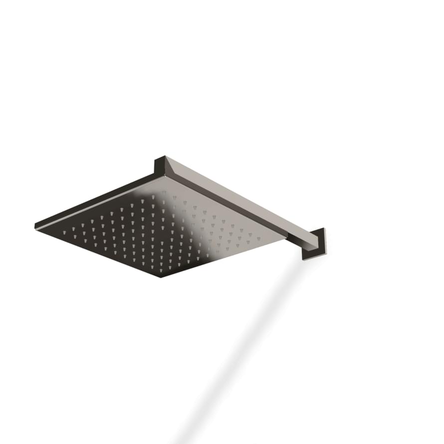 Плитка Treemme X-Change Верхний душ 250х250 мм с кронштейном 389 мм из стены X-Change никель полированный  поверхность полированная
