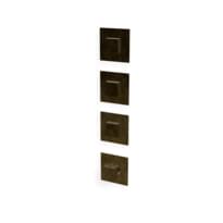 Плитка Treemme X-Change Внешняя часть термостатического смесителя для душа X-Change на 3 потребителя раздельный бронза брашированная поверхность брашированная