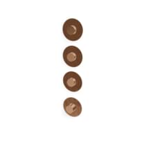 Плитка Treemme X-Change Внешняя часть термостатического смесителя для душа X-Change на 3 потребителя. раздельный розовое золото брашированное поверхность брашированная
