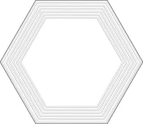 Плитка Tubadzin Cielo E Terra Dekor Beige Geometry 2 Mat 10 mm 19.2x22.1 см, поверхность матовая
