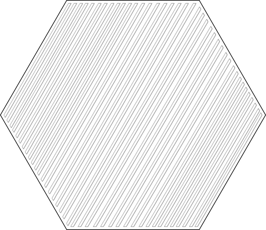 Tubadzin Cielo E Terra Dekor Bianco Geometry 3 Mat 10 mm 19.2x22.1