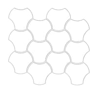 Плитка Tubadzin Cielo E Terra Mozaika Bianco Up Down 1 Mat 29.8x34.3 см, поверхность матовая