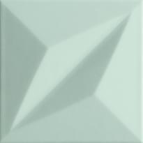 Плитка Tubadzin Colour Mint Str 1 14.8x14.8 см, поверхность полуматовая, рельефная