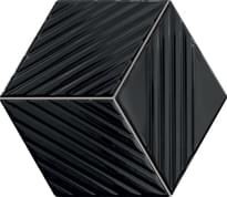 Плитка Tubadzin Colour Mosaic Black 19.8x22.6 см, поверхность глянец, рельефная