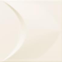 Плитка Tubadzin Colour White Str 2 14.8x14.8 см, поверхность полуматовая, рельефная