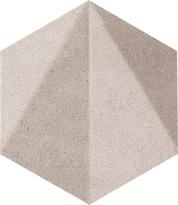 Плитка Tubadzin Free Space Decor Hex Grey Str 11x12.5 см, поверхность матовая, рельефная
