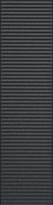Плитка Tubadzin Groove Graphite Sugar 1 Str 7.8x29.8 см, поверхность глянец, рельефная