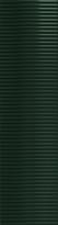 Плитка Tubadzin Groove Green 1 Gloss Str 7.8x29.8 см, поверхность глянец, рельефная
