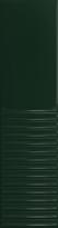 Плитка Tubadzin Groove Green 2 Gloss Str 7.8x29.8 см, поверхность глянец, рельефная