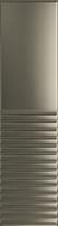 Плитка Tubadzin Groove Metallic 2 Str 7.8x29.8 см, поверхность глянец, рельефная