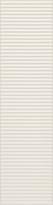Плитка Tubadzin Groove White Sugar 1 Str 7.8x29.8 см, поверхность глянец, рельефная