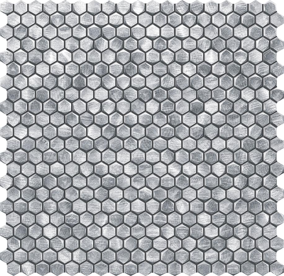 Мозаика l'Antic Colonial Gravity l241713651 Aluminium 3d Hexagon Metal 30.4x31