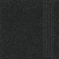 Плитка Unitile Pro Техногрес Ступени Черный 30x30 см, поверхность матовая