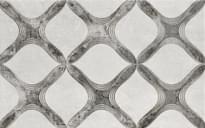 Плитка Unitile Персиан Серый Декор 02 25x40 см, поверхность матовая