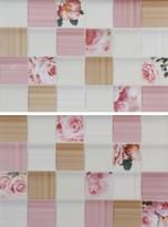 Плитка Unitile Романтика Розовый Низ 03 20x30 см, поверхность глянец