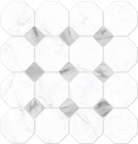 Плитка Vallelunga Carrara Ottagona 30x30 см, поверхность полуполированная