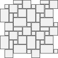 Плитка Vallelunga Tabula Bianco Mosaico Modular 30x30 см, поверхность матовая
