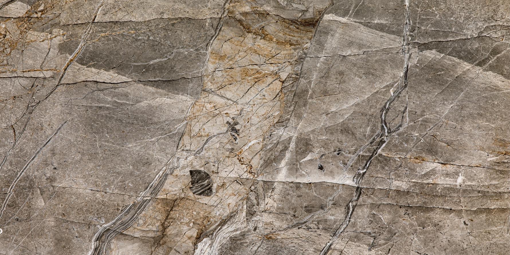 Плитка Varmora Marble Bixbite Carbon Glossy 60x120 см, поверхность полированная