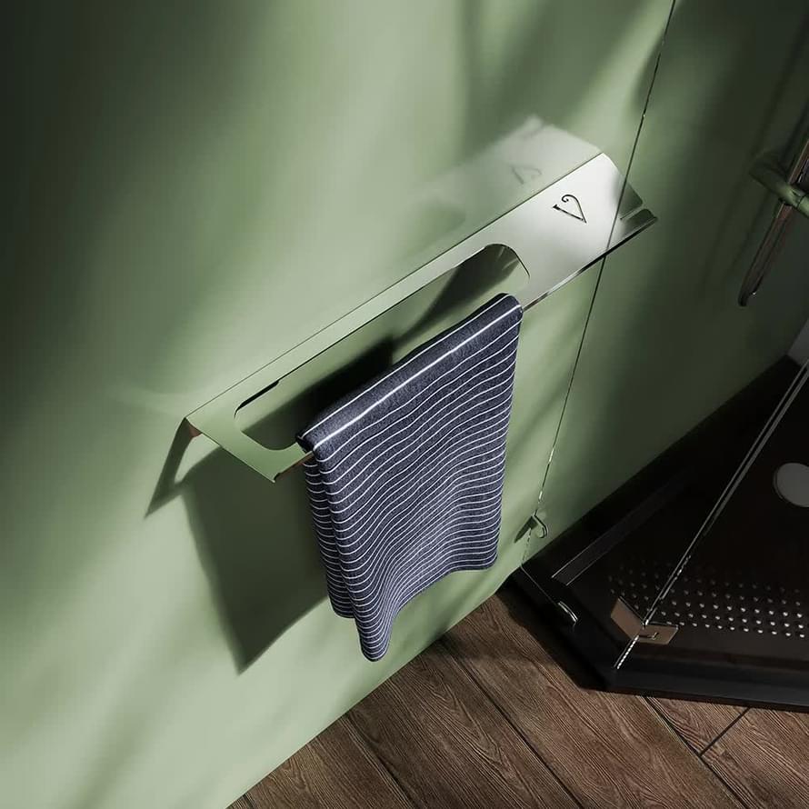 Плитка Veconi Classico Полка с держателем для полотенца Classico сталь полированная  поверхность полированная