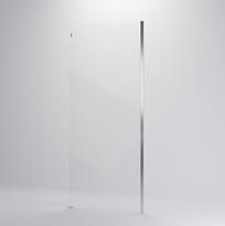 Плитка Veconi Rovigo Боковая фиксированная панель KP-11 785-800x1950 мм прозрачное стекло 8 мм профиль хром поверхность глянец
