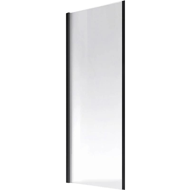 Плитка Veconi Rovigo Боковая фиксированная панель KP-13B 990-1010x1950 мм прозрачное стекло 6 мм профиль черный матовый  поверхность матовая