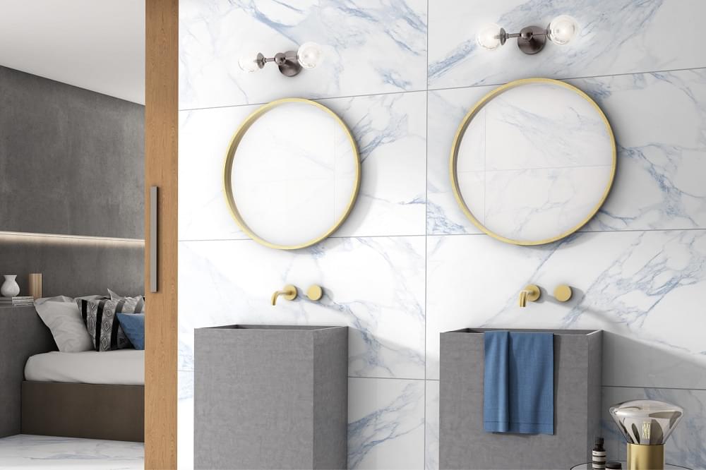 керамогранит фабрики Velsaa коллекция Calacata Blue