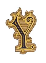 Плитка Versace Alphabet Lettera Bianca Y 14.5x19.4 см, поверхность матовая, рельефная
