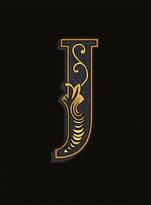 Плитка Versace Alphabet Lettera Nera J 14.5x19.4 см, поверхность матовая