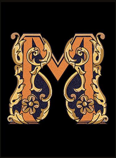 Versace Alphabet Lettera Nera M 14.5x19.4