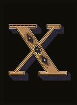 Плитка Versace Alphabet Lettera Nera X 14.5x19.4 см, поверхность матовая, рельефная