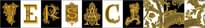Плитка Versace Alphabet Scritta Mix Nero-Bianco-Oro 14.5x19.4 см, поверхность матовая, рельефная
