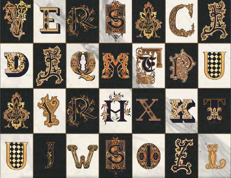 керамогранит фабрики Versace коллекция Alphabet