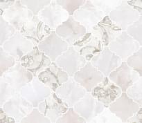 Плитка Versace Emote Mosaico Arabescato Decorato Bianco 35x35 см, поверхность полированная