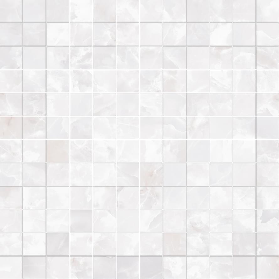 Versace Emote Mosaico T144 Onice Bianco 39x39