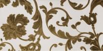 Плитка Versace Emote Pannello Barocco Bianco-Oro 39x78 см, поверхность полированная
