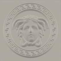 Плитка Versace Eterno Medusa White 42x42 см, поверхность полуполированная, рельефная