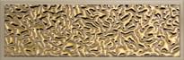 Плитка Versace Gold Decori Acqua Lingotto Marrone-Oro 25x75 см, поверхность глянец, рельефная