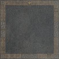 Плитка Versace Greek Cassetone Antracite-Oro 40x40 см, поверхность матовая, рельефная