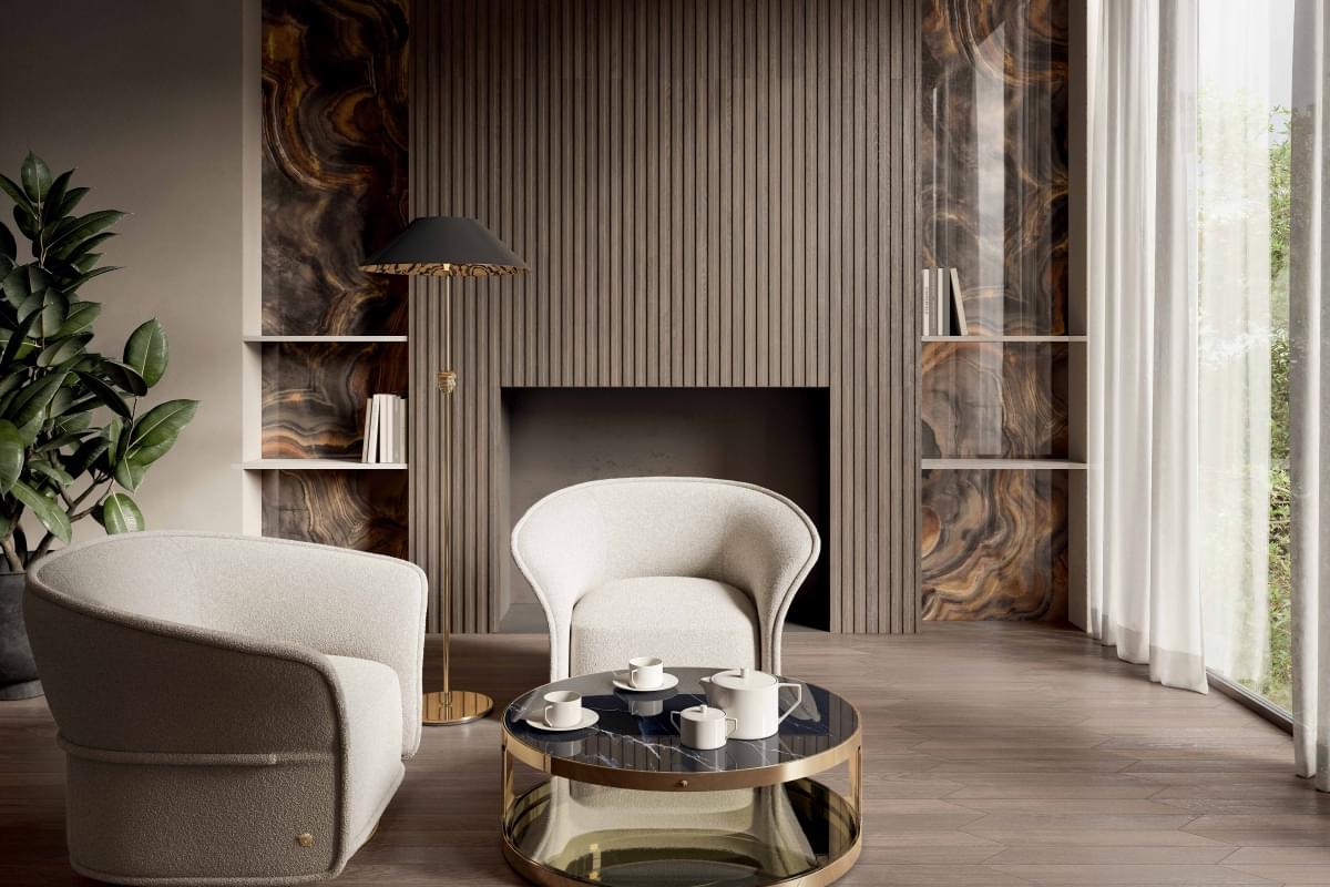 керамогранит фабрики Versace коллекция Leatherwood