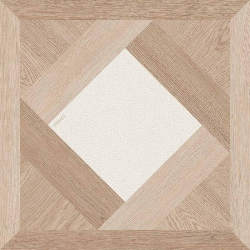 Плитка Versace Leatherwood Window Biscuit Nat R 60x60 см, поверхность матовая