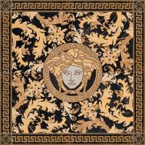 Плитка Versace Marble Rosone Nero 117.2x117.2 см, поверхность полированная