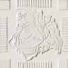 Плитка Versace Palace Gold Angolo Medusa White 9.8x9.8 см, поверхность полированная, рельефная