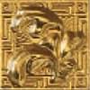 Плитка Versace Palace Gold Girospecchio Foglia Gold 7x7 см, поверхность полированная