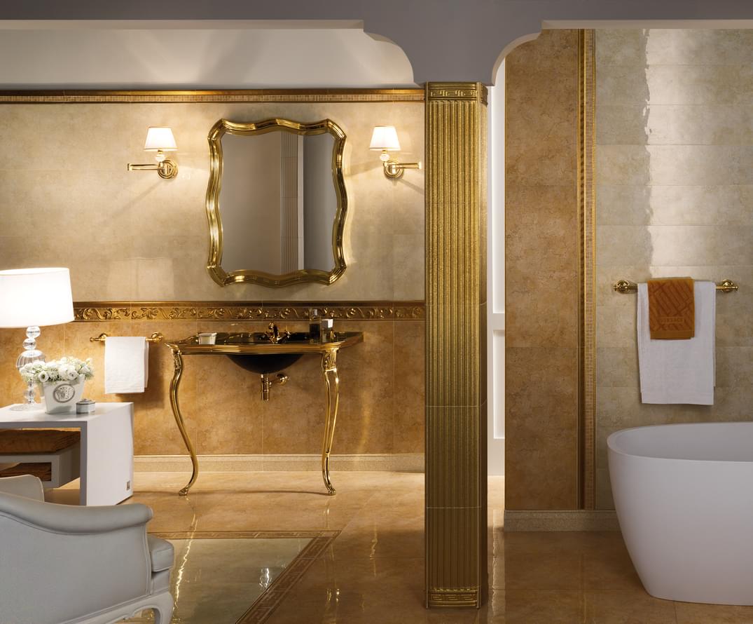 керамогранит фабрики Versace коллекция Palace Gold