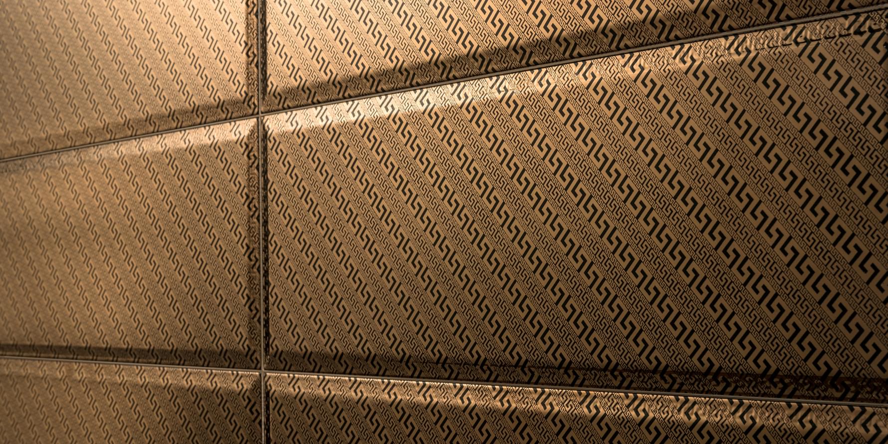 керамика фабрики Versace коллекция Solid Gold