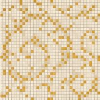 Плитка Versace Vanitas Mosaico Foglia Gold Beige 39.4x39.4 см, поверхность матовая