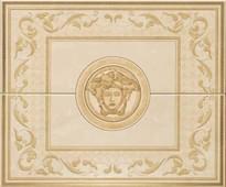 Плитка Versace Venere Composizione Beige 50x60 см, поверхность глянец, рельефная