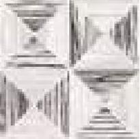 Плитка Versace Villa Mosaico Piramide Bianco-Nero Naturale 29.1x29.1 см, поверхность матовая