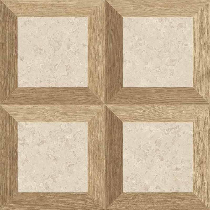 Плитка Versace Vstone Frame Beige Nat R 60x60 см, поверхность матовая