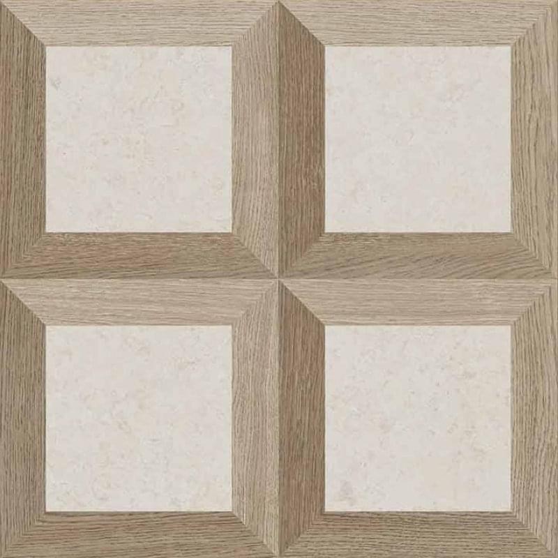 Плитка Versace Vstone Frame White Nat R 60x60 см, поверхность матовая